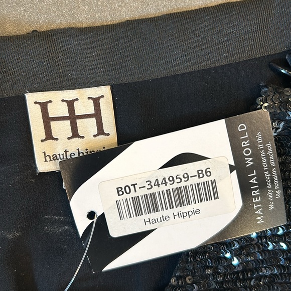 Haute Hippie Black Sequined Mini Skirt - Picture 9 of 9